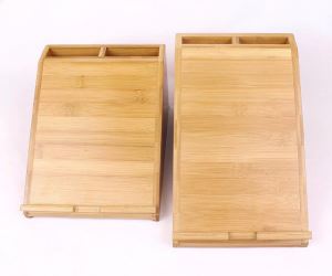 Бамбук Ipad стойка и бамбук организатора десктоп в офиса